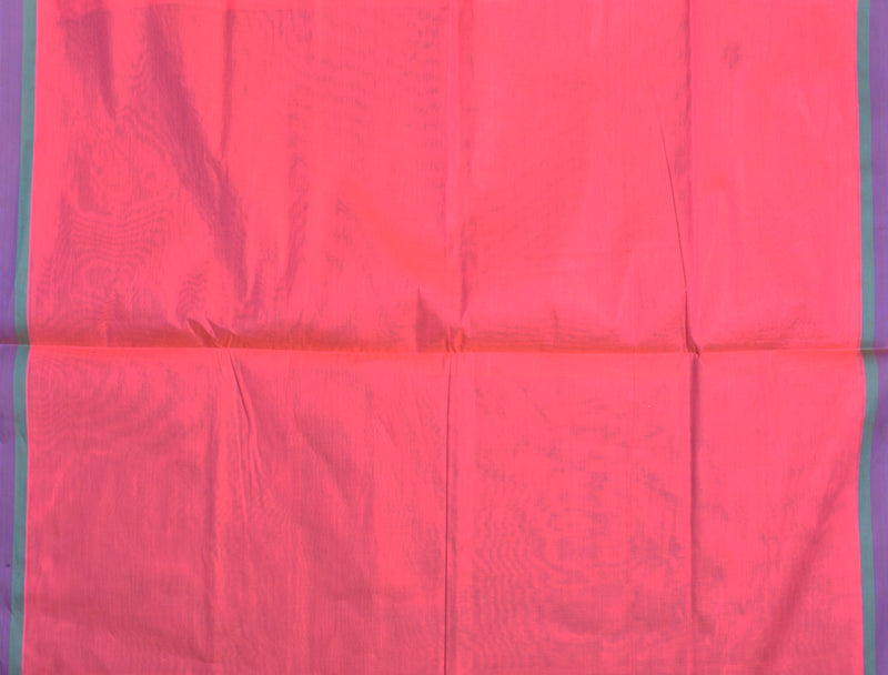 Pink Pure South Cotton Multi Jari Multi Butta Saree