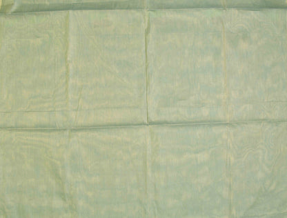 Light Green Pure South Cotton Green Jari Butta Fancy Pallu Saree