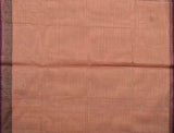 Brown Pure South Cotton Mango Butta Fancy Border Saree