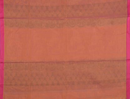 Orange Pure South Cotton Meena Butta Rich Pallu Saree