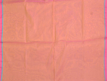 Orange Pure South Cotton Double Leaf Butta Fancy Pallu Saree