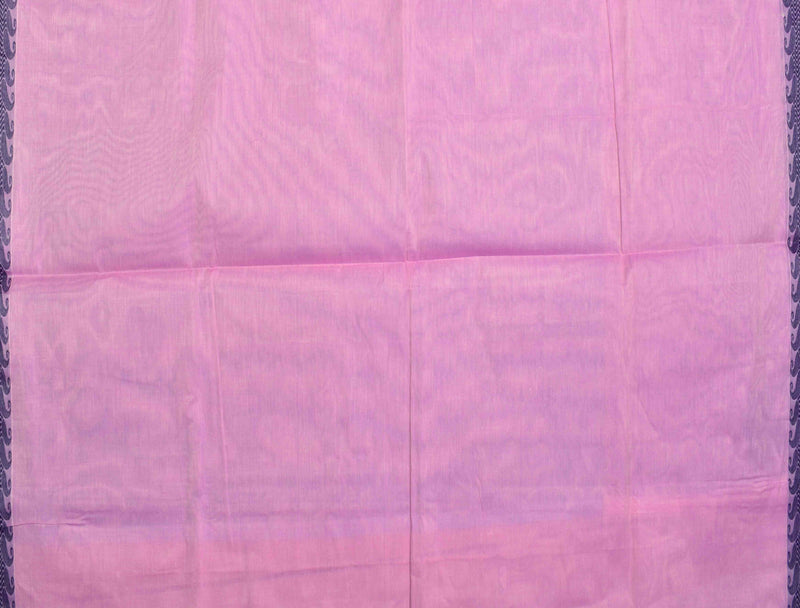 Pink Pure South Cotton Small Border Fancy Butta Saree