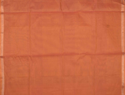 Orange Pure South Cotton Fancy Butta Tape Border Saree