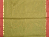 Green Pure South Cotton Double Leaf Butta Rich Pallu Saree