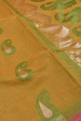 Green Pure South Cotton Mango Rich Pallu Saree