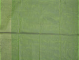 Green Pure South Cotton Peacock Border Fancy Pallu Saree