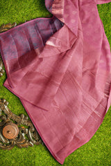 Pink Light Weight Pure Silk Arani Fancy Border Saree