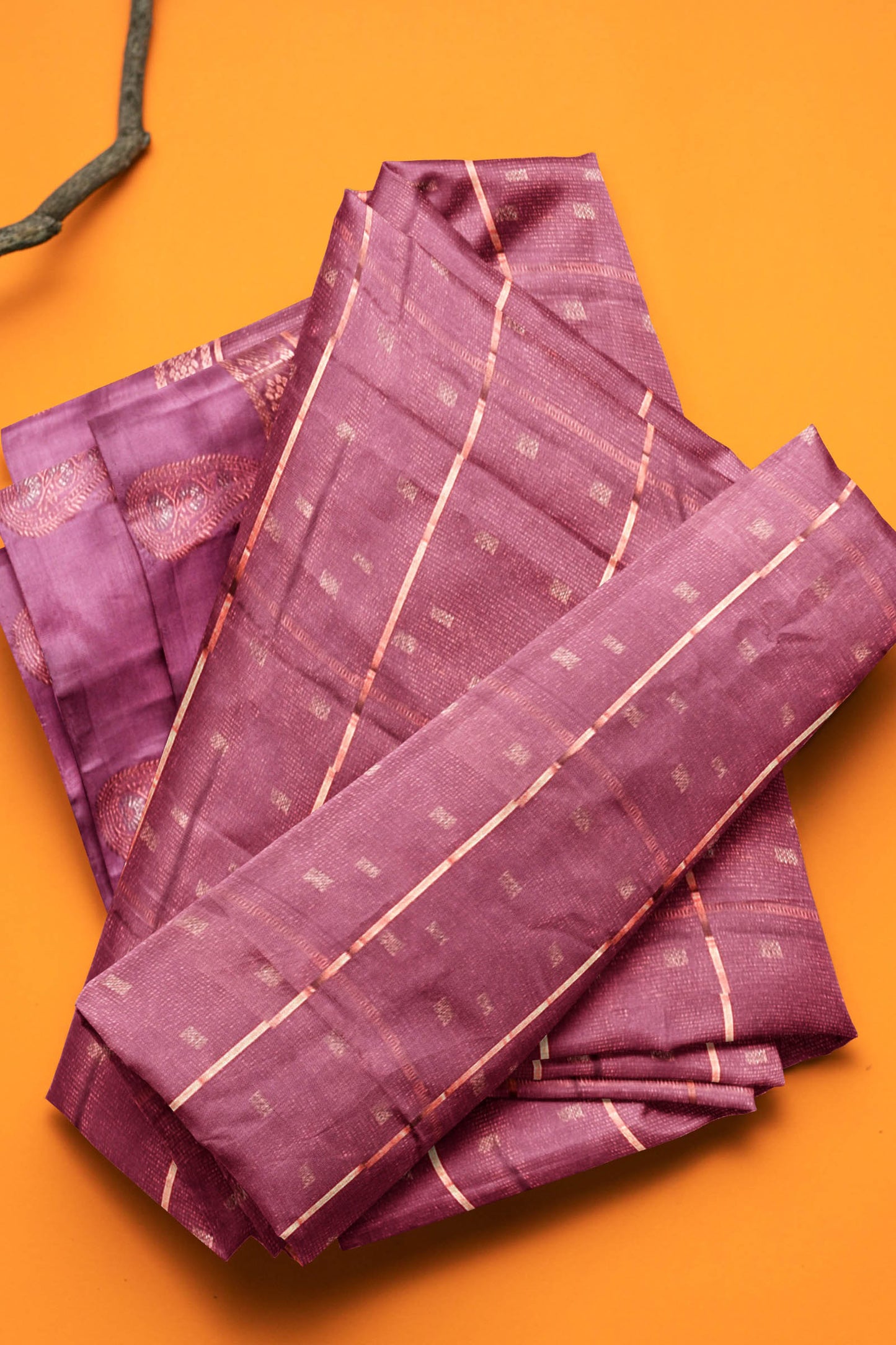 Pink Light Weight Pure Silk Arani Small Square Butta Fancy Butta Border Saree