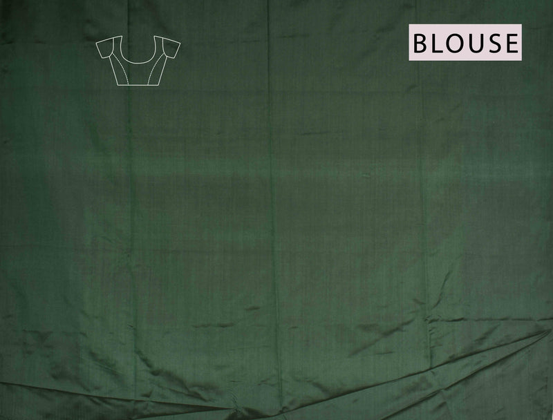 Violet Vairaoosi Lined Semi Soft Silk Contrast Green Pallu Saree