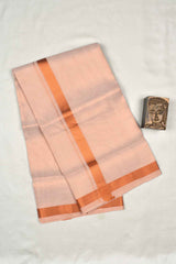 Copper Tissue Traditional Copper Border Mens Dhoti