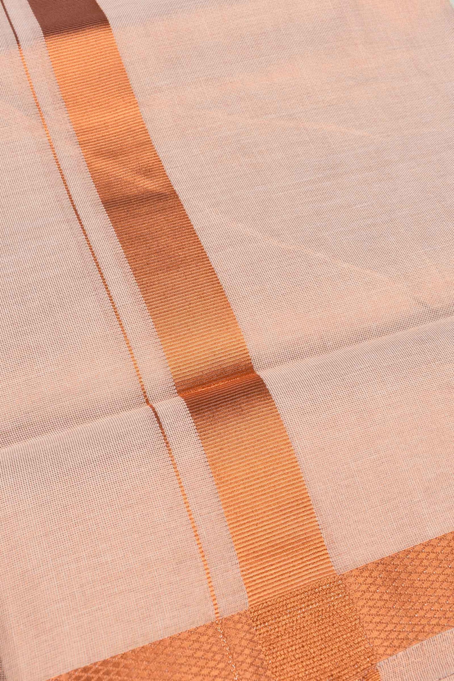 Copper Tissue Traditional Copper Border Mens Dhoti