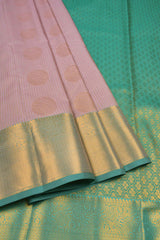 Light Violet Semi Soft Silk Zari Lines Fancy Sphere Butta Saree