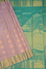 Light Violet Semi Soft Silk Zari Lines Fancy Sphere Butta Saree