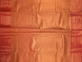 Peach Semi Silk Rich Self Jacquard Contrast Traditional Border Tissue Saree