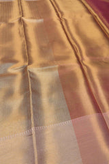 Golden Tissue Fancy Design Celebrity Inspired Saree