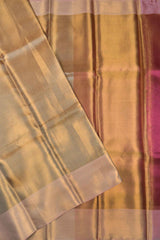 Golden Tissue Fancy Design Celebrity Inspired Saree