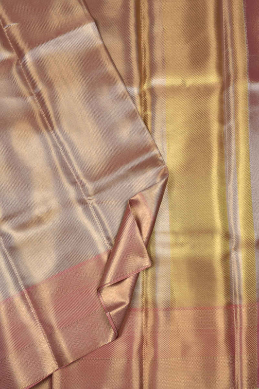 Golden Pink Fancy Design Celebrity Inspired Saree