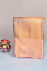 Golden Tissue Fancy Design Celebrity Inspired Saree