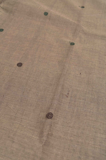 Light Brown Chettinad Pure Cotton Annam Border Annam Pallu Saree