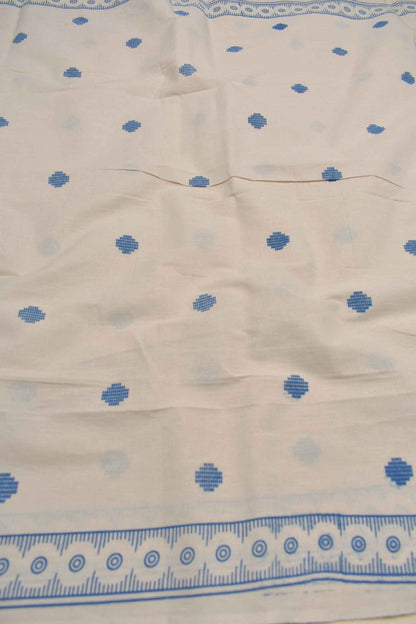 Blue Cotton Chudithar Material Vertical Butta Design Suit