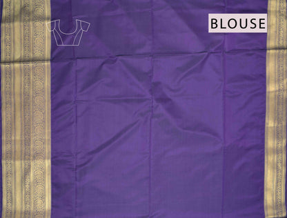 Red Mini Butta Contrast Border Pallu Semi Soft Silk Saree