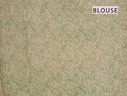 Green Kalamkari Pure Cotton Floral Parrot Garden Printed Peacock Pallu Saree