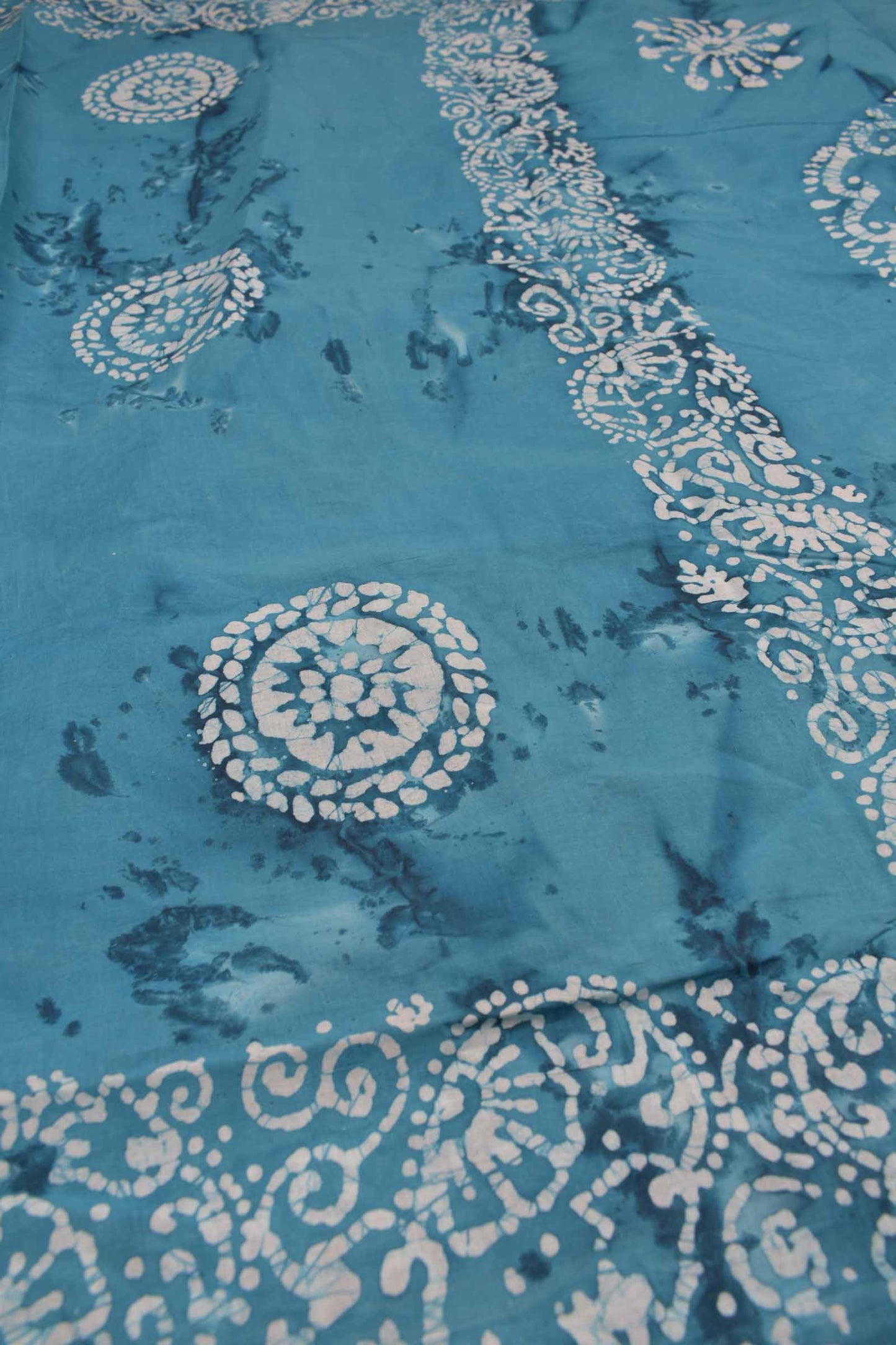 Blue Pure Sungudi Cotton Butta Printed Saree