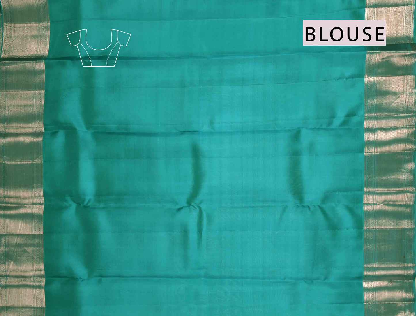 Golden Green Kanchipuram Bridal Pure Silk  Floral Eyes Zari Border Saree NAA158