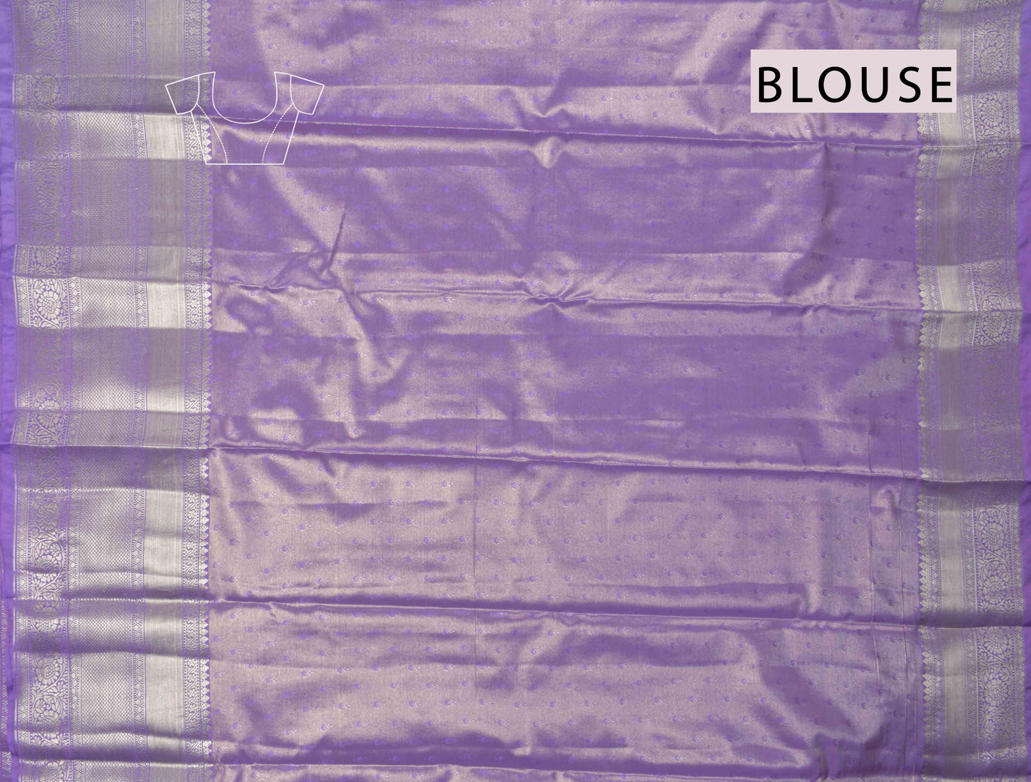 Light Voilet Semi Silk Tissue Fancy Print Saree