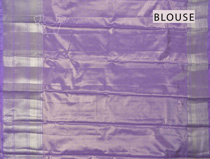 Light Voilet Semi Silk Tissue Fancy Print Saree