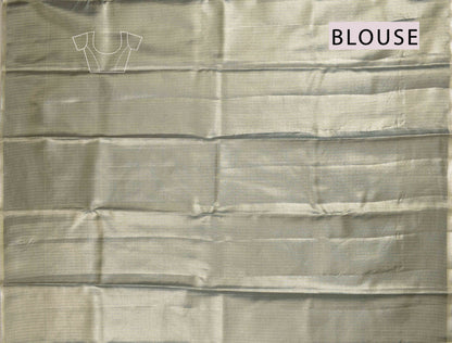 Multi Colour Semi Silk Tissue Fancy Print Silver Zari Pallu Saree