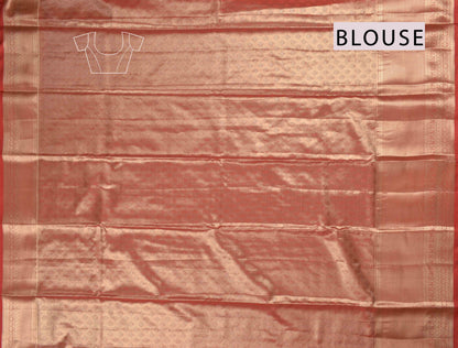 Light Pink Semi Silk Tissue Fancy Mini Zari Lines Contrast Zari Border Pallu Saree