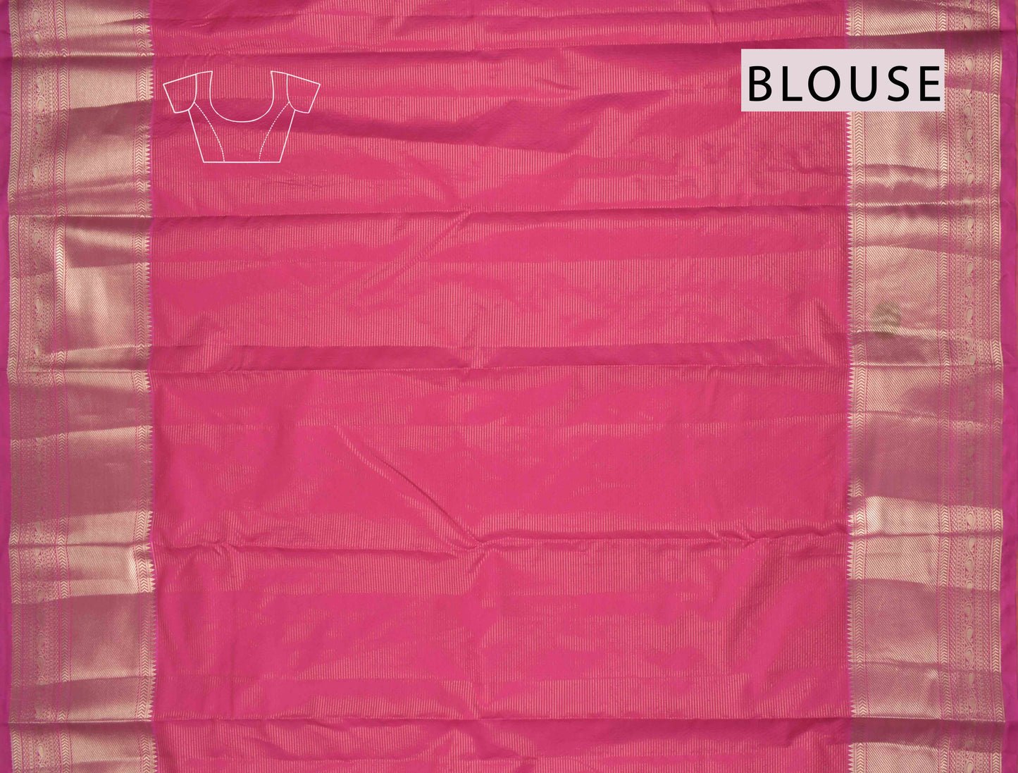 Peach Semi Silk Zari Little Checks Contrast Red Zari Border Pallu Saree