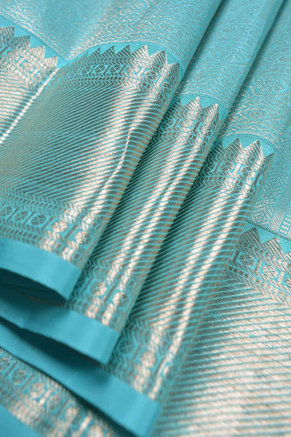 Golden Yellow Kanchipuram Bridal Pure Silk Floral Flowers Body Contrast Zari Border Pallu Saree NAA220