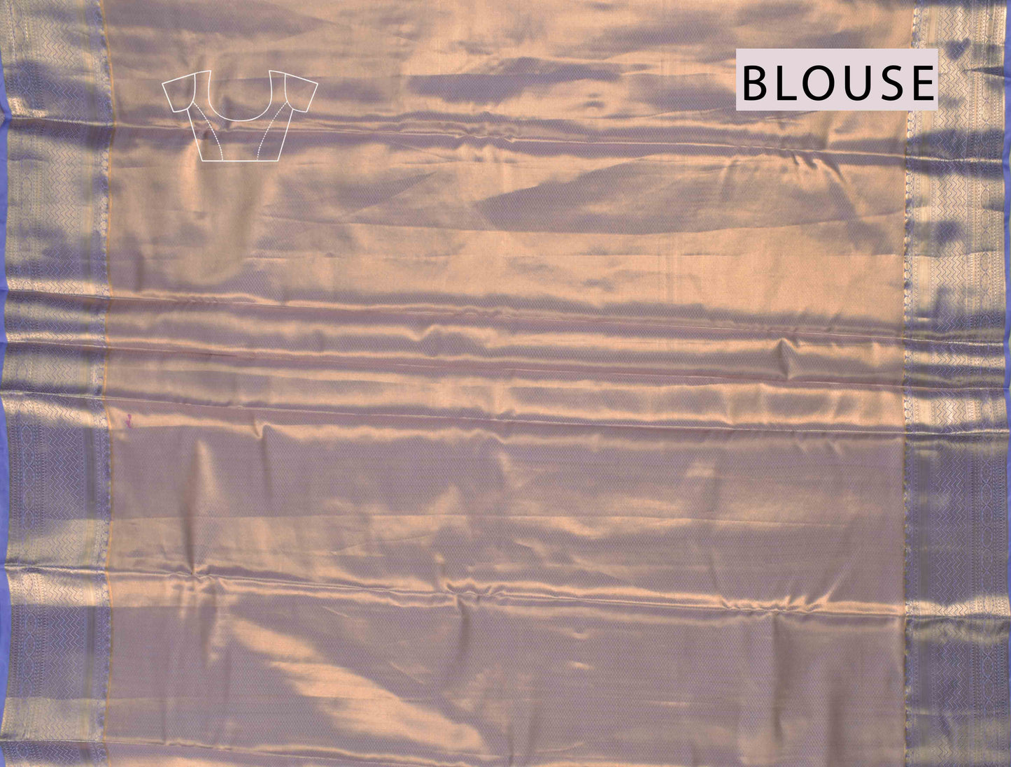 Golden Mustard Yellow Semi Silk Violet Lilies Violet Zari Border  Saree