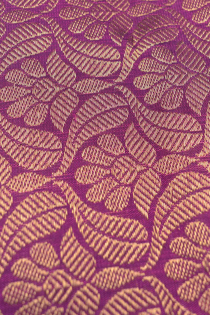 Orange Light Pink Shade Light Weight Pure Silk Mango Butta Contrast Border Pallu Saree NAA107