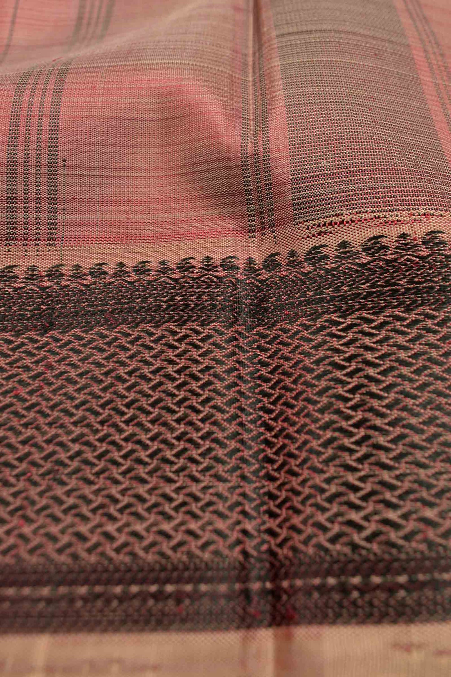 Maroon Light Weight Pure Silk All Over Zari Line Saree NAA127