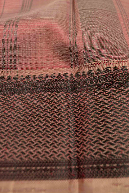 Maroon Light Weight Pure Silk All Over Zari Line Saree NAA127