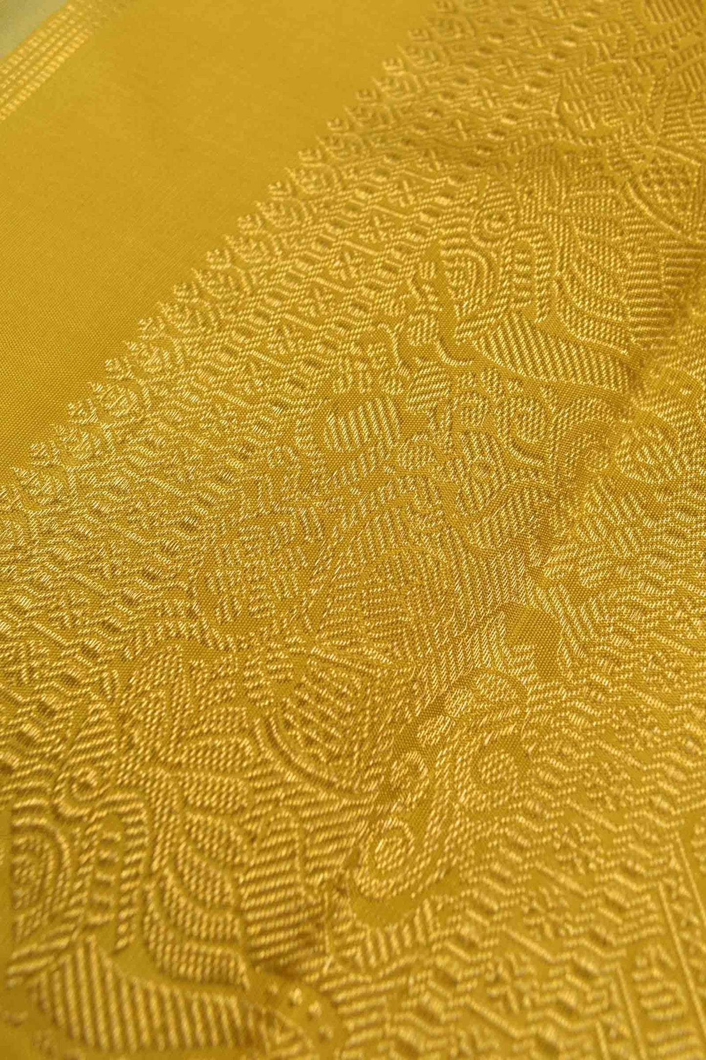 Light Green Light Weight Pure Silk Golden Checks Zari Border Saree NAA129