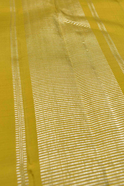 Pink Light Weight Pure Silk Sliver Zari Lines Light Green Pallu Saree NAA137