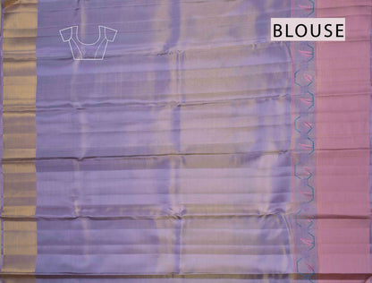 Golden Green Kanchipuram Bridal Pure Silk Fancy Print Zari Border Pallu Saree NAA123