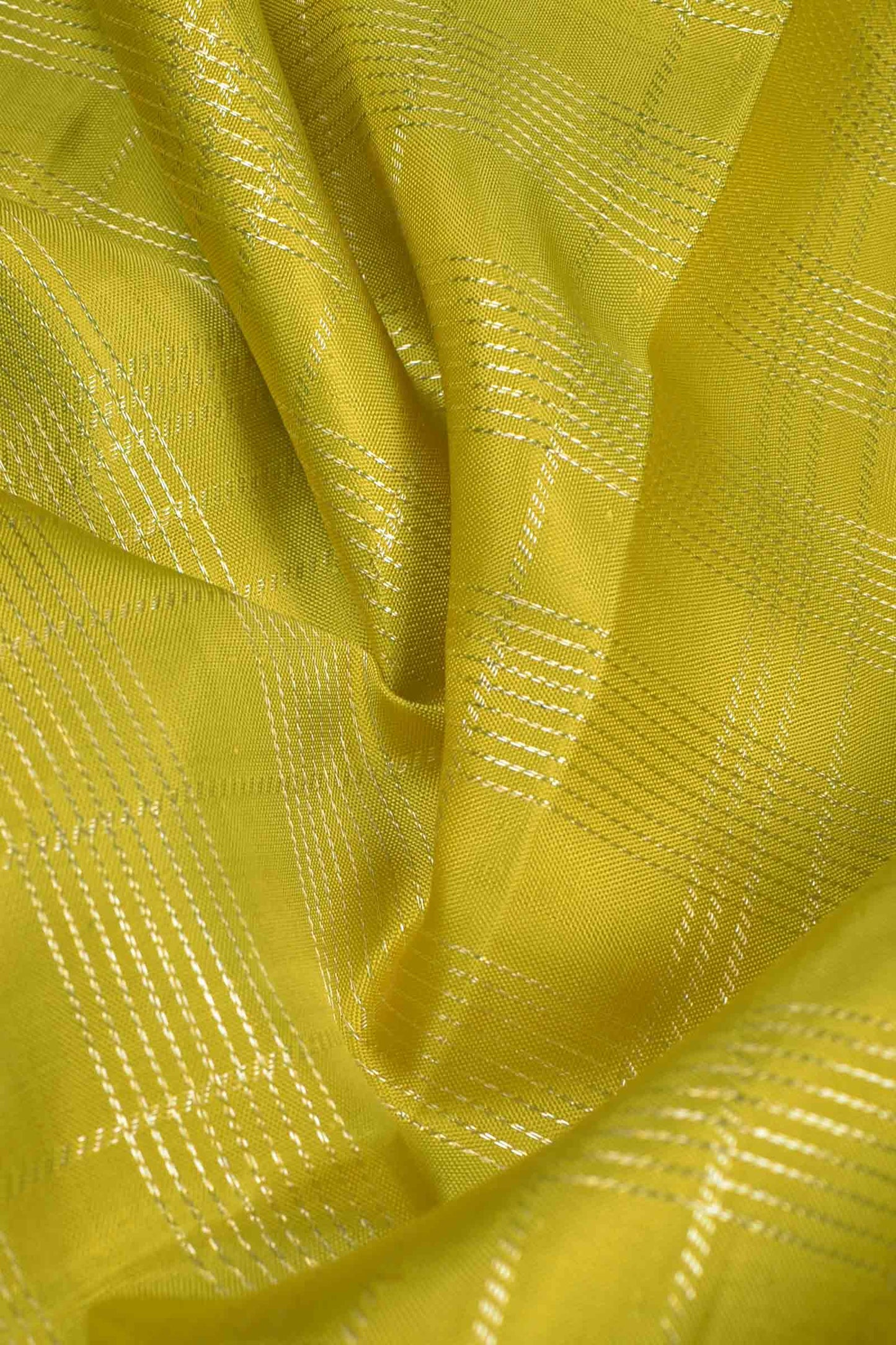 Light Green Light Weight Pure Silk Floral Mini Zari Lines Print Zari Border Saree NAA147