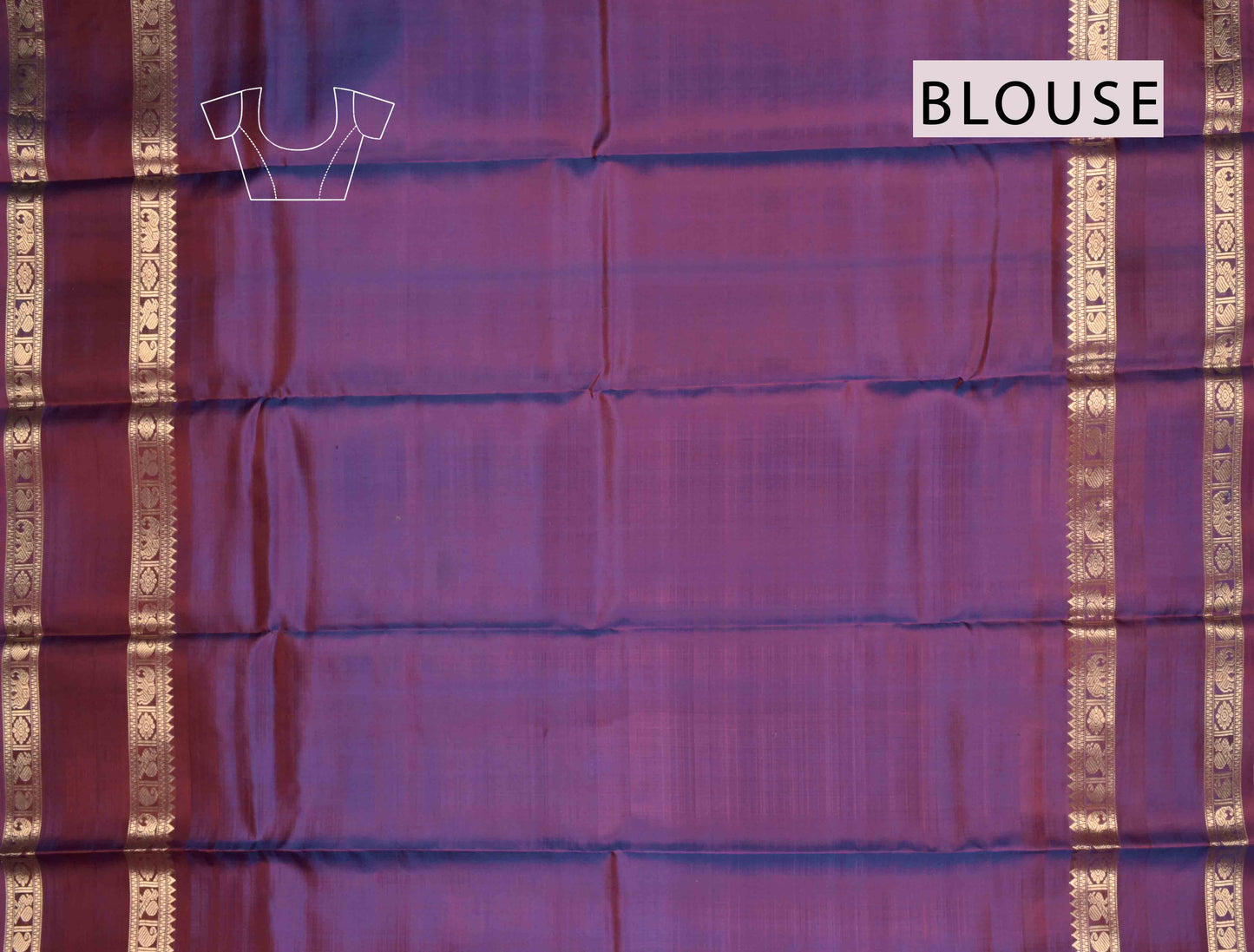 Royal Blue Light Weight Pure Silk Butta Zari Peacock Border Pallu Saree NAA152