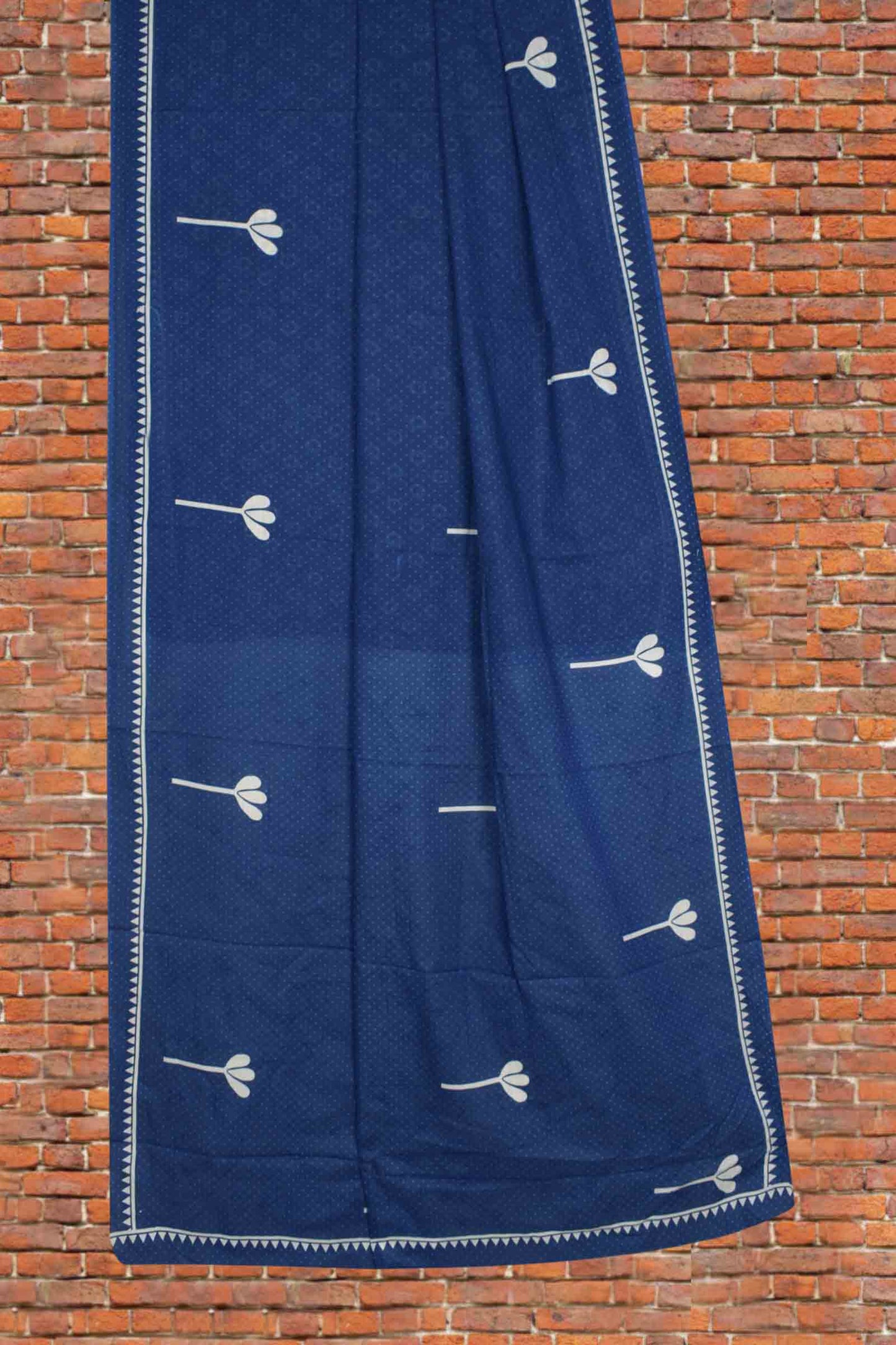 Blue Jaipur Cotton Spring Floral Printed Saree