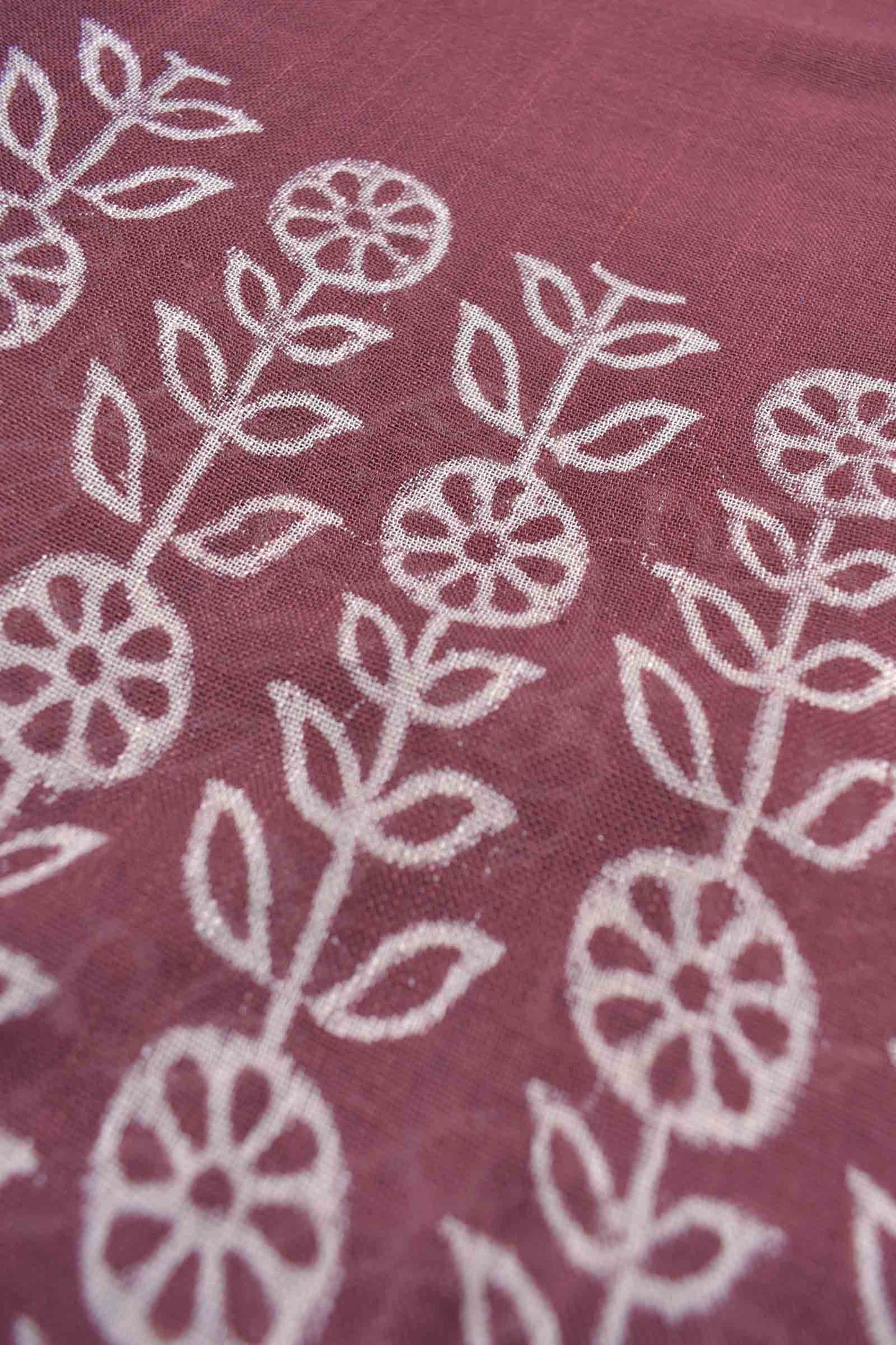 Mauve taupe Semi Linen Zari Border Floral Art Digital Print Saree