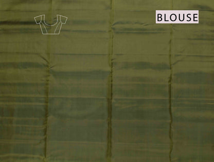 Golden Yellow Body Fancy Tree Butta Contrast Pallu Semi Soft Silk Saree