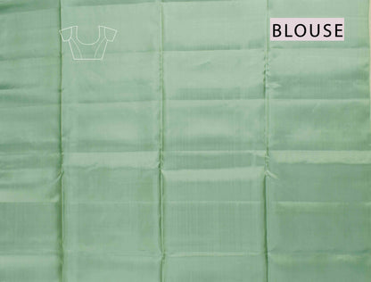 Pastel Green Fancy Self Fancy Butta Semi Soft Silk Saree