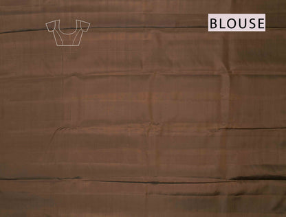 Mustard Yellow Body Fancy Frames Butta Contrast Border Pallu Semi Soft Silk Saree