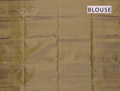 Olive Green Pure Soft Silk Round Shape Butta Flowers Border Mango Zari Pallu Saree NAA182