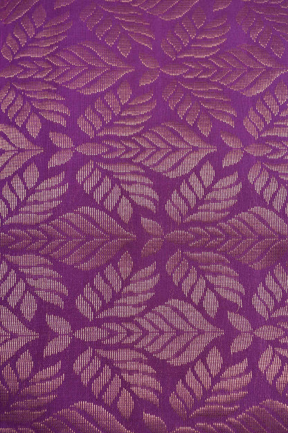 Light Voilet Light Weight Pure Silk Fancy Butta Voilet Border Zari Pallu Saree NAA191